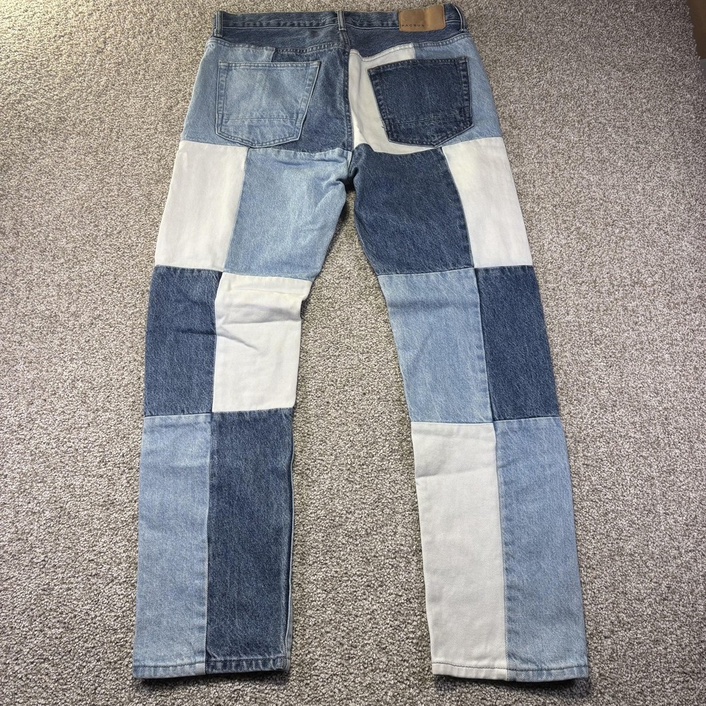 PacSun Vintage Loose‎ Jeans Womens 32x30 Blue Patchwork Relaxed Straight Denim